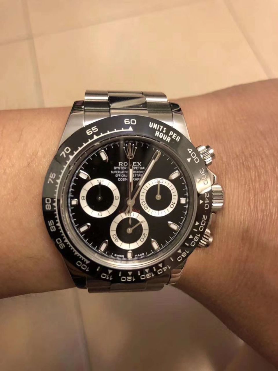劳力士宇宙计型迪通拿系列116500LN-78590顶级复刻高仿白盘腕表熊猫迪【最新升级版904L迪通拿，速度来秒，N厂神作～原装结构4130迪通拿】 / R296