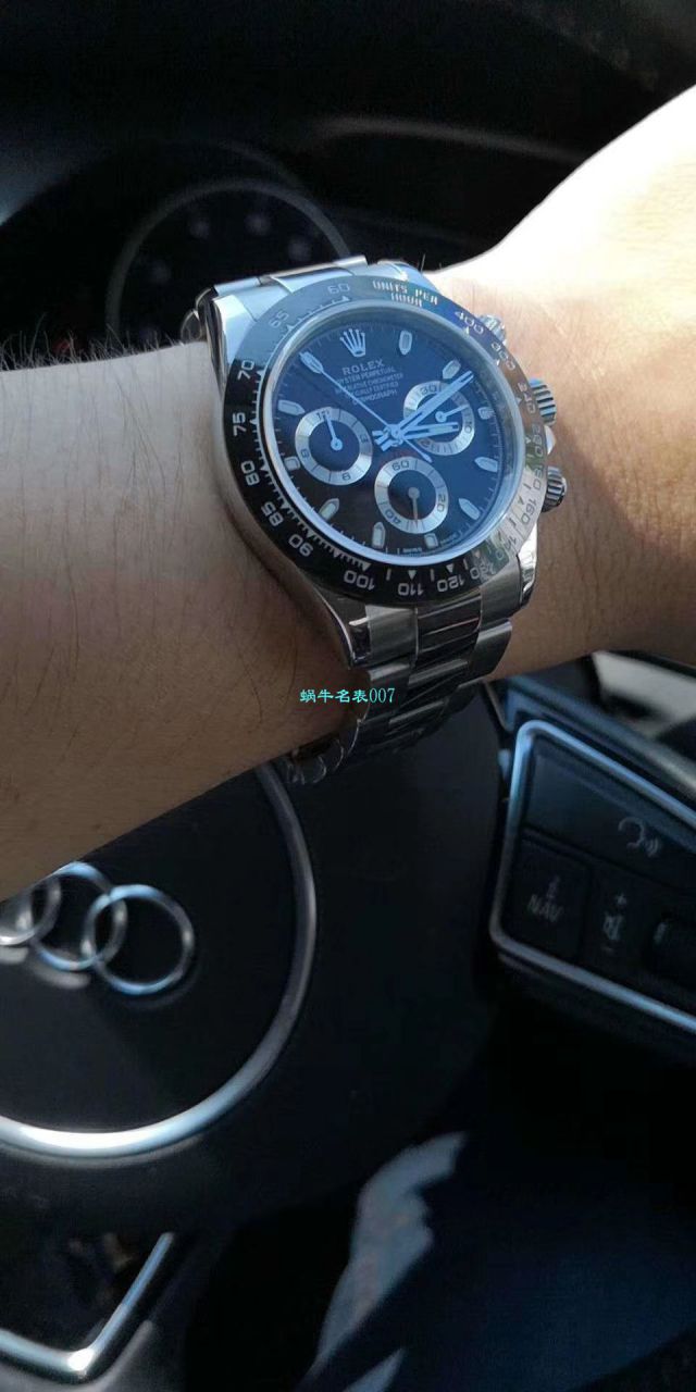 劳力士宇宙计型迪通拿系列116500LN-78590顶级复刻高仿白盘腕表熊猫迪【最新升级版904L迪通拿，速度来秒，N厂神作～原装结构4130迪通拿】 / R296