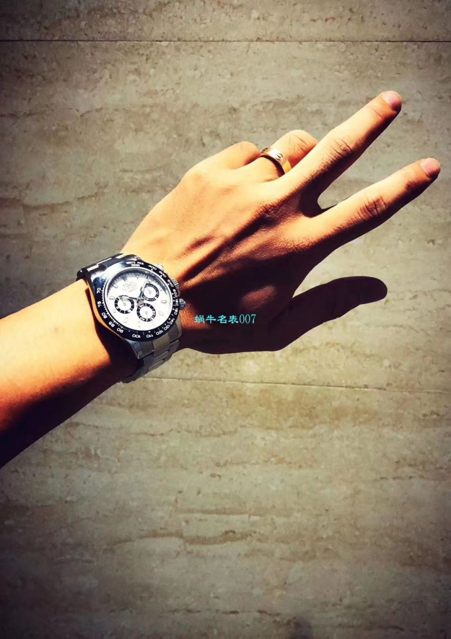 【N厂一比一超A高仿手表】劳力士宇宙计型迪通拿系列116506-78596冰蓝盘棕色计时外圈腕表 