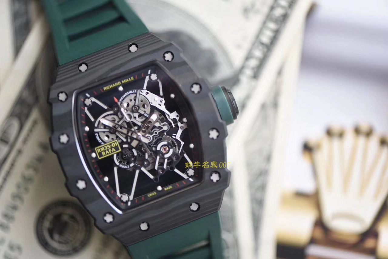 Richard Mille 理查德米勒男士系列RM 35-01，RM 35-02新配色绿带款（KV出品） / KV035 02