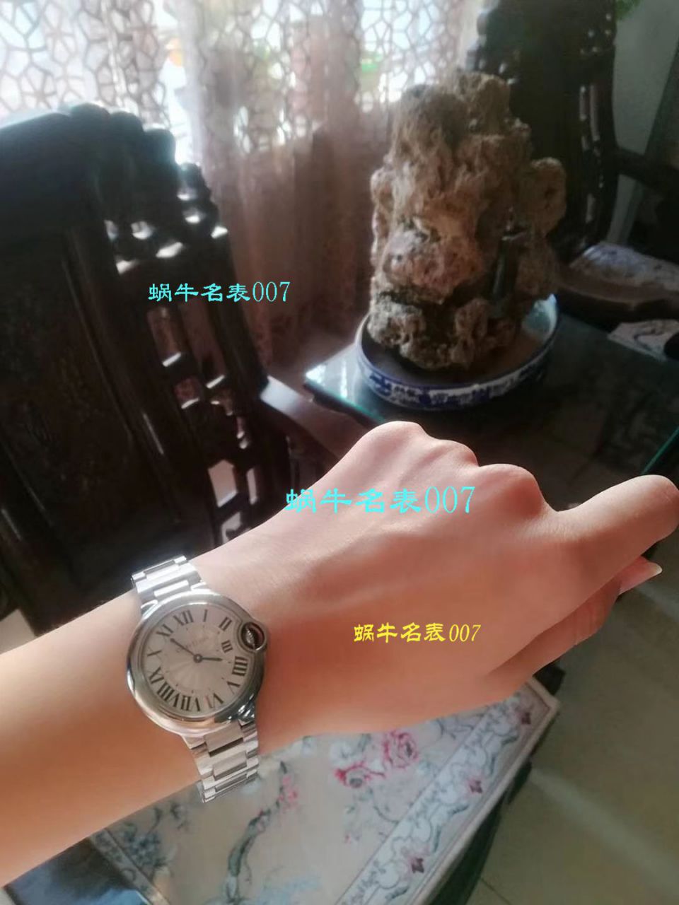 【独家视频测评V6厂一比一精仿手表】卡地亚蓝气球系列W6920084女士33毫米石英腕表 