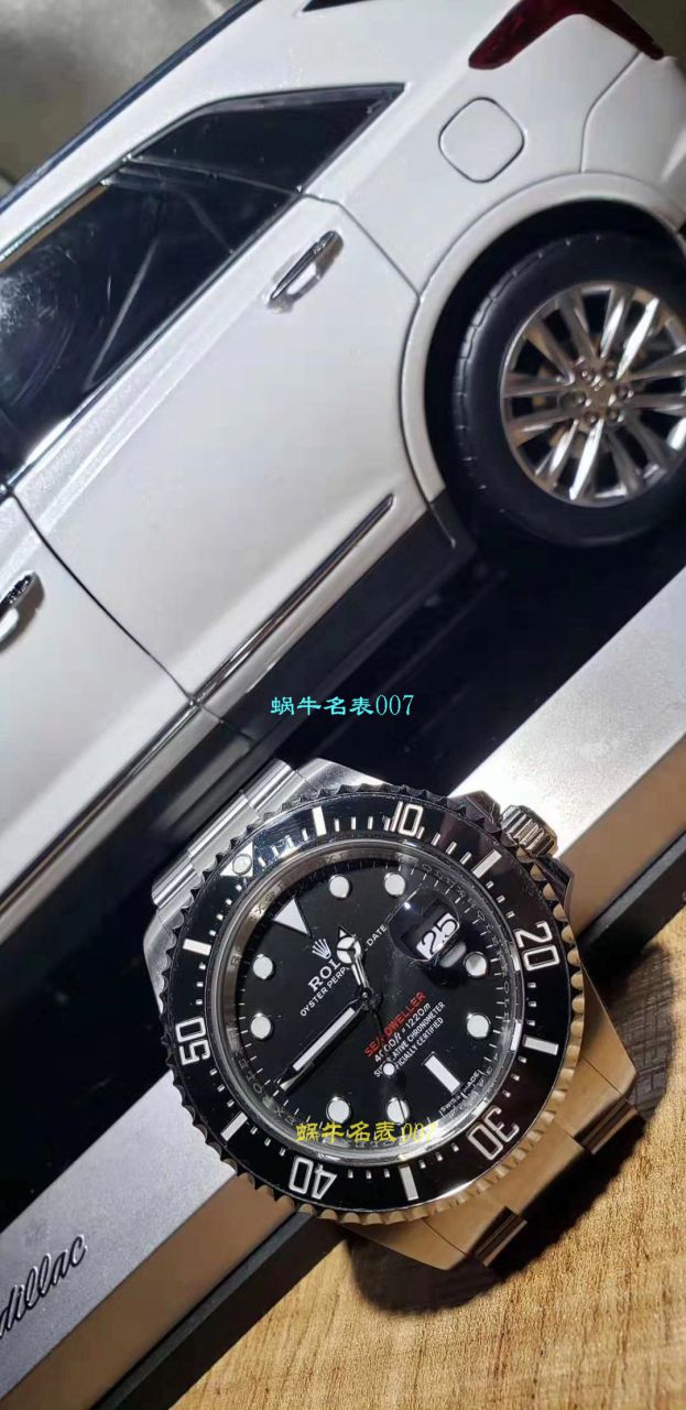 【独家视频评测AR一比一超A高仿手表】劳力士ROLEX海使型系列Rolex Sea-Dweller 50周年126600 单红43毫米腕表 