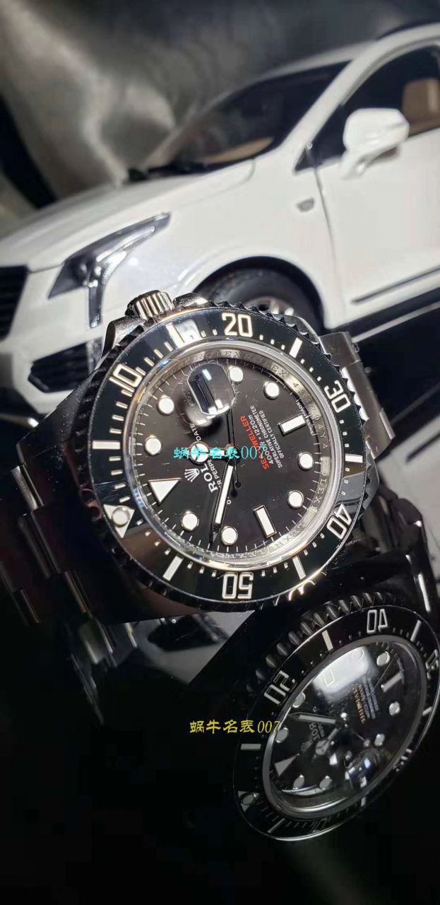 【独家视频评测AR一比一超A高仿手表】劳力士ROLEX海使型系列Rolex Sea-Dweller 50周年126600 单红43毫米腕表 