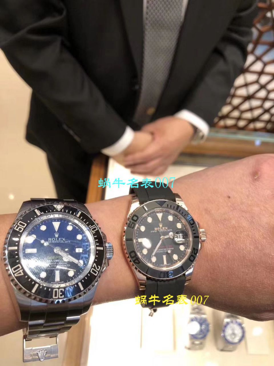 【独家视频测评NOOB厂1:1高仿手表】劳力士游艇名仕型系列116655-Oysterflex bracelet金壳腕表  