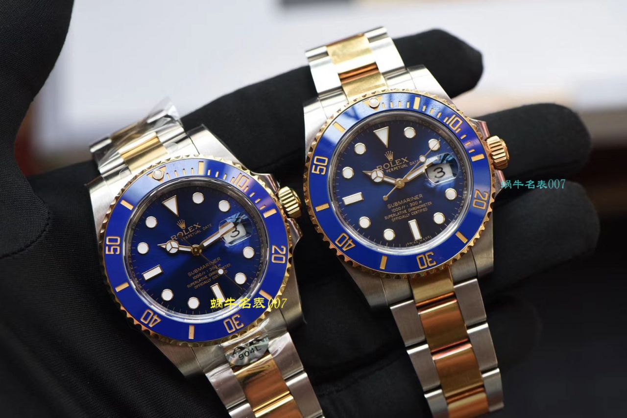 【AR厂Rolex复刻高仿表】劳力士潜航者型系列116613LB-97203 蓝盘腕表(904钢间金蓝水鬼) / R369
