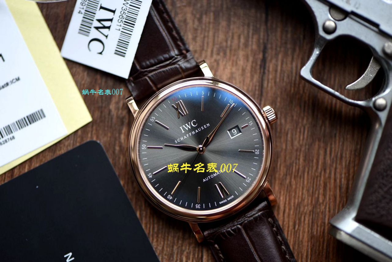 【视频评测V7厂IWC复刻表】万国表柏涛菲诺高仿IW356511腕表 / WG388