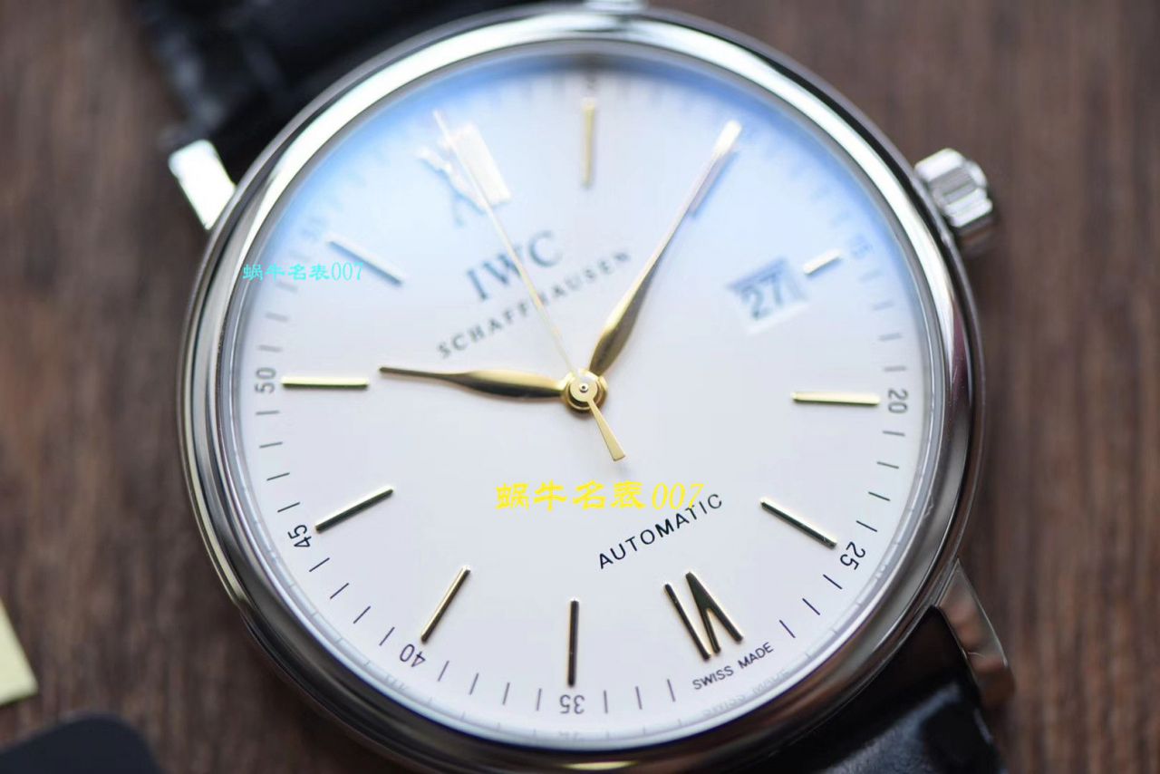 【视频评测V7厂IWC复刻高仿表】万国表柏涛菲诺系列IW356517腕表 / WG391