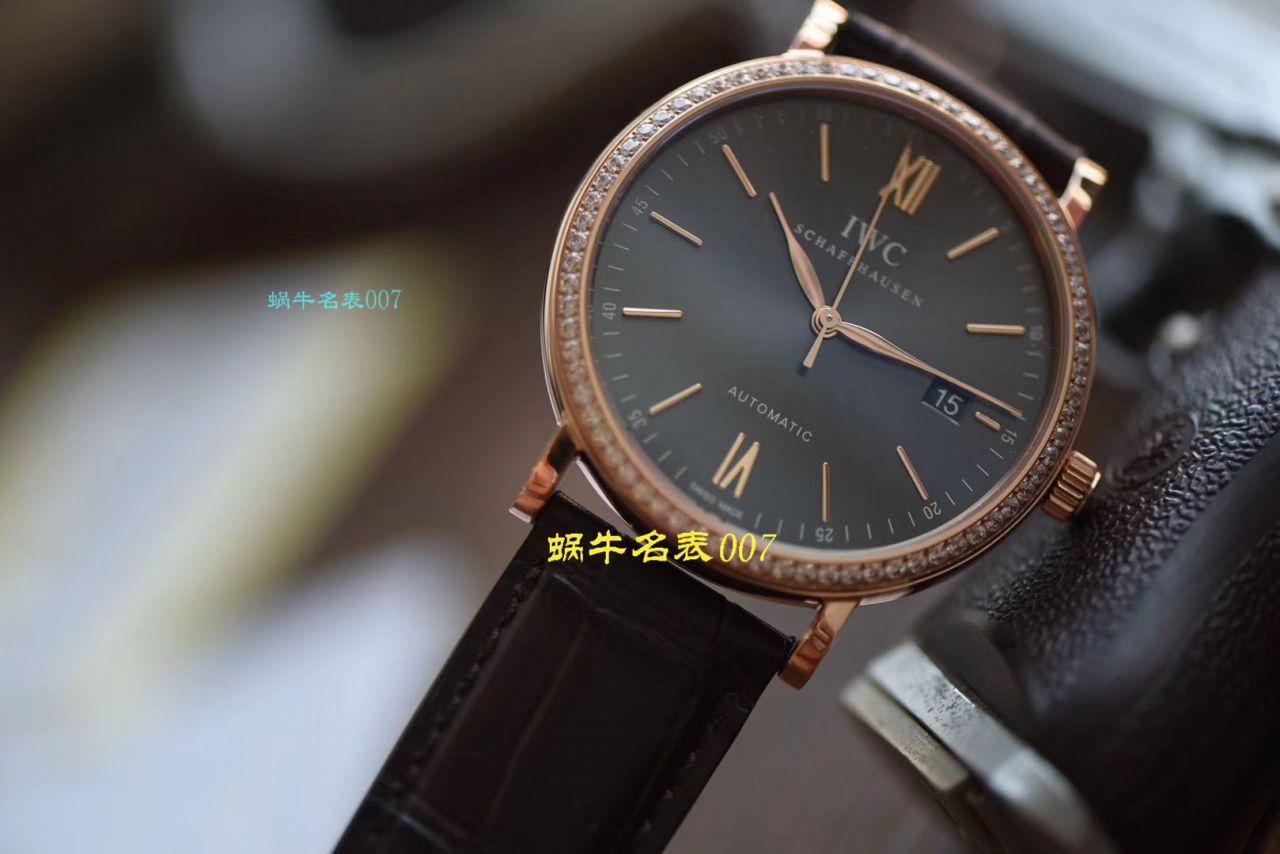 【视频评测V7厂IWC顶级复刻表】万国表柏涛菲诺高仿IW356516腕表 / WG396