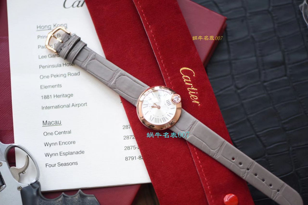 【台湾厂复刻高仿女表】卡地亚BALLON BLANC DE CARTIER系列WGBL0005腕表 / K230