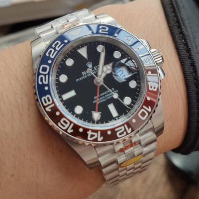 【NOOB厂Rolex顶级复刻手表】劳力士格林尼治型II系列126710BLRO-0001腕表