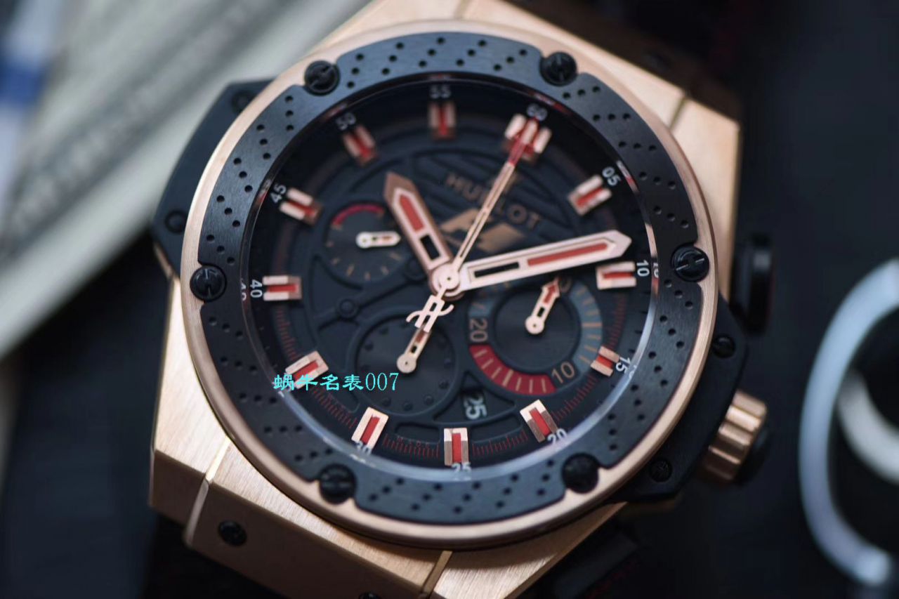 【HBBV6厂顶级复刻手表】宇舶法拉利F1 玫瑰金703.OM.6912.HR.FMC12 Hublot Big Bang F1 King Power Great Britain Limited Edition / YB072