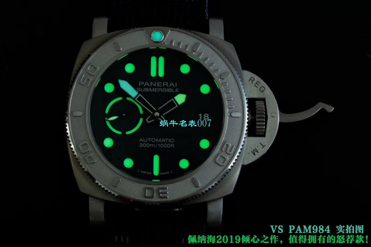 【VS厂Panerai复刻高仿表】沛纳海SUBMERSIBLE 潜行系列PAM00984腕表 / VSPAM984