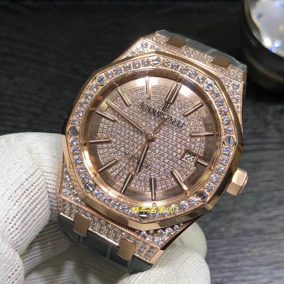 【视频评测JF厂Audemars Piguet复刻手表】爱彼皇家橡树系列15402OR.ZZ.D003CR.01腕表 / AP179