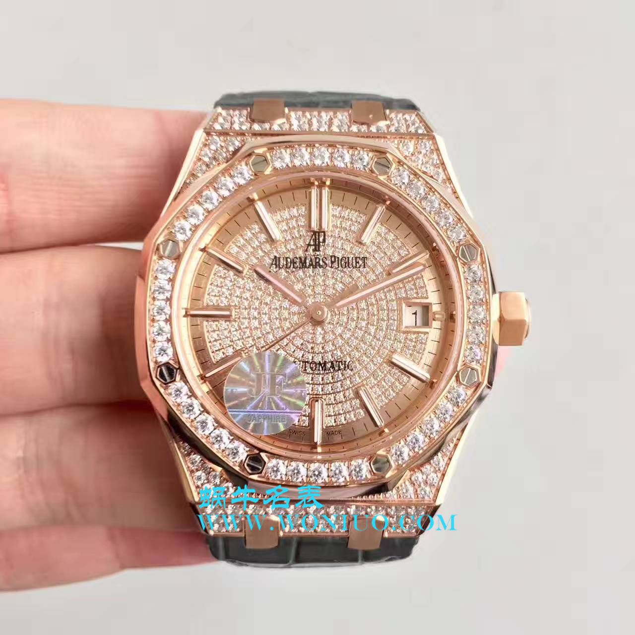 【视频评测JF厂Audemars Piguet复刻高仿手表】爱彼皇家橡树系列15402OR.ZZ.D003CR.01腕表 / AP179