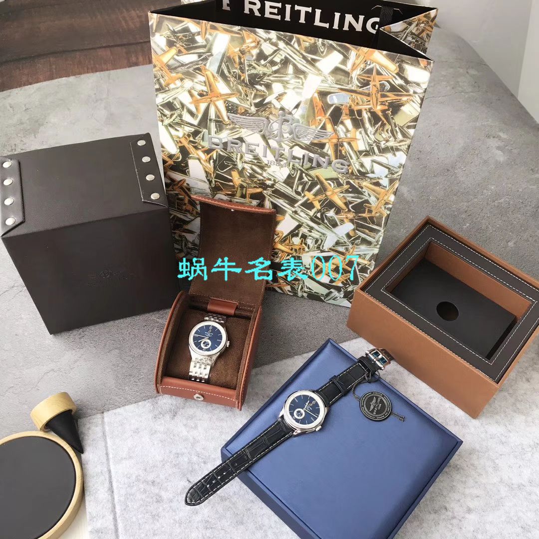 【Breitling渠道原单】百年灵璞雅系列A37340351B1A1，A37340351B1X2腕表 / BL118