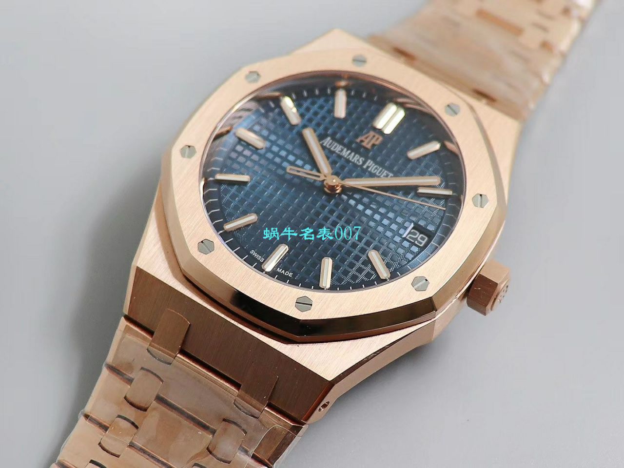 【OM厂Audemars Piguet复刻高仿表】爱彼皇家橡树系列15500OR.OO.1220OR.01，15500OR.OO.D002CR.01腕表 