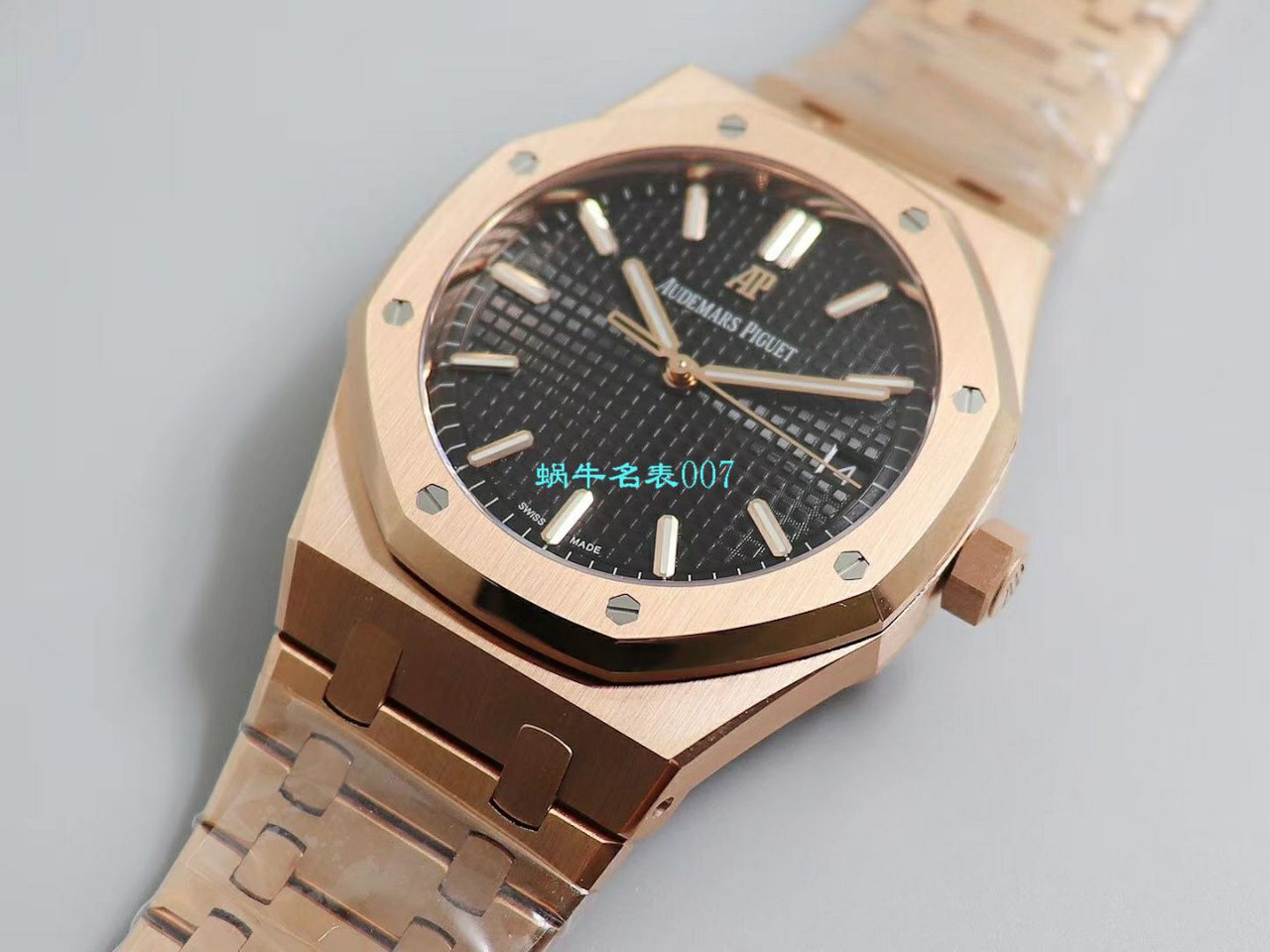 【OM厂Audemars Piguet复刻高仿表】爱彼皇家橡树系列15500OR.OO.1220OR.01，15500OR.OO.D002CR.01腕表 