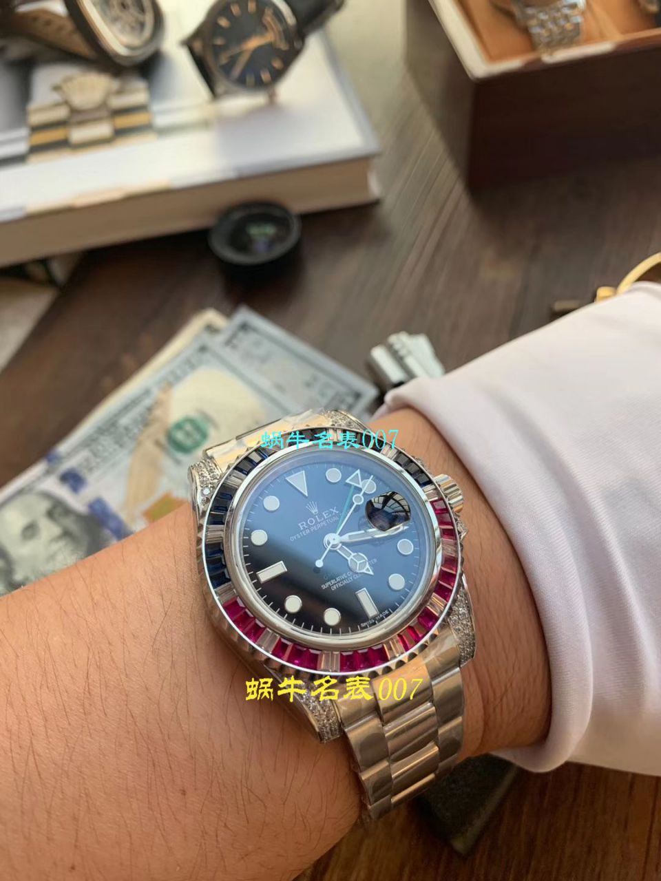 【LF厂Rolex顶级复刻手表】劳力士格林尼治型II系列镶钻116758 SAru-78208,116759 SAru-78209腕表 