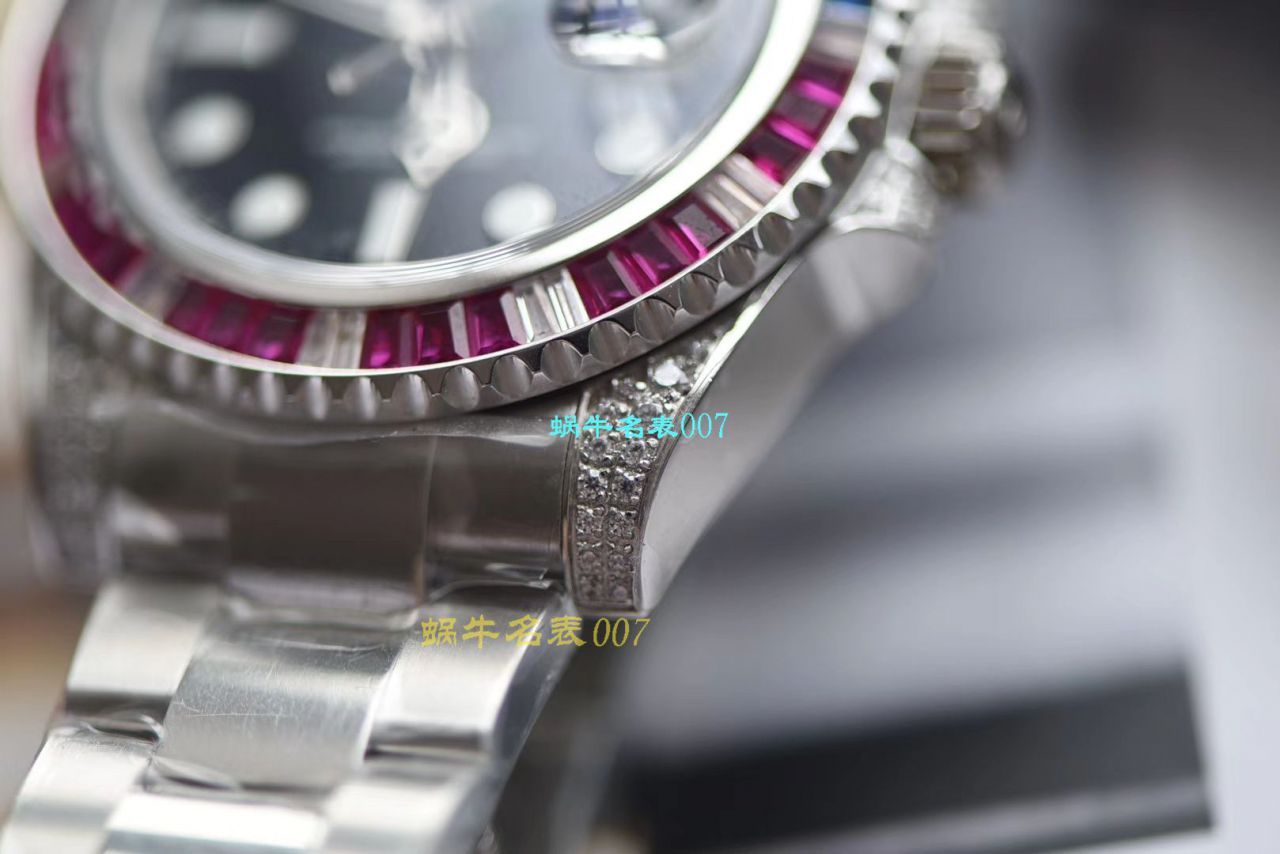 【LF厂Rolex顶级复刻高仿手表】劳力士格林尼治型II系列镶钻116758 SAru-78208,116759 SAru-78209腕表 / R389