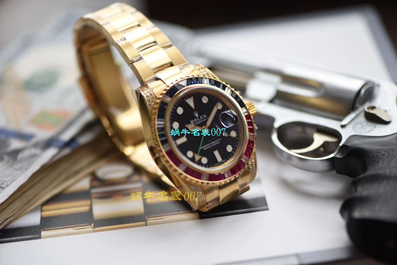 【LF厂Rolex顶级复刻手表】劳力士格林尼治型II系列镶钻116758 SAru-78208,116759 SAru-78209腕表 / R389