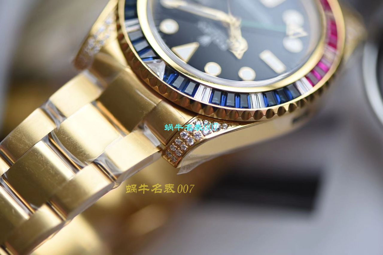 【LF厂Rolex顶级复刻高仿手表】劳力士格林尼治型II系列镶钻116758 SAru-78208,116759 SAru-78209腕表 / R389