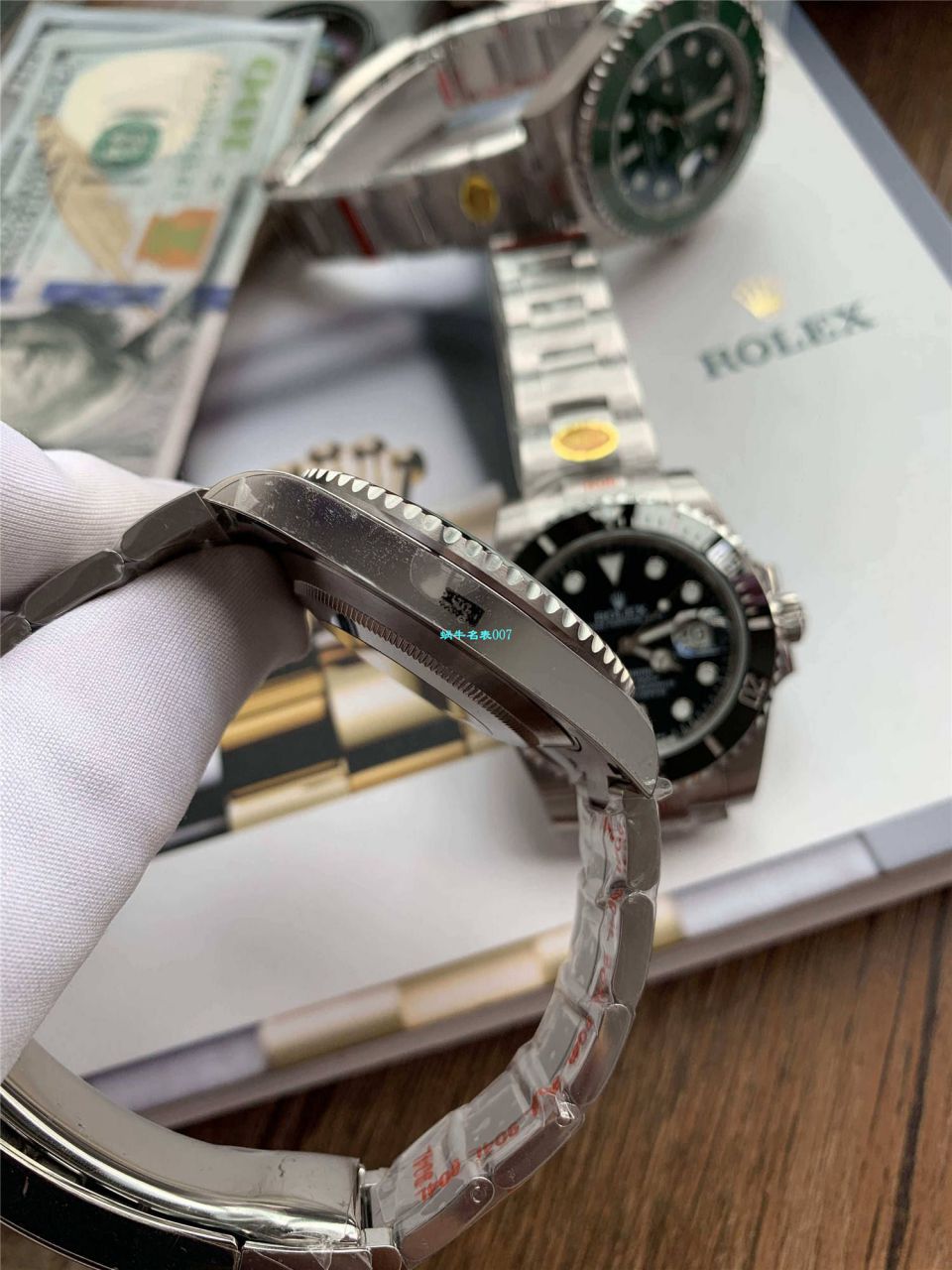 【视频评测N厂V10版本Rolex黑水鬼仿表】劳力士潜航者型系列116610LN-97200黑盘腕表 / R391