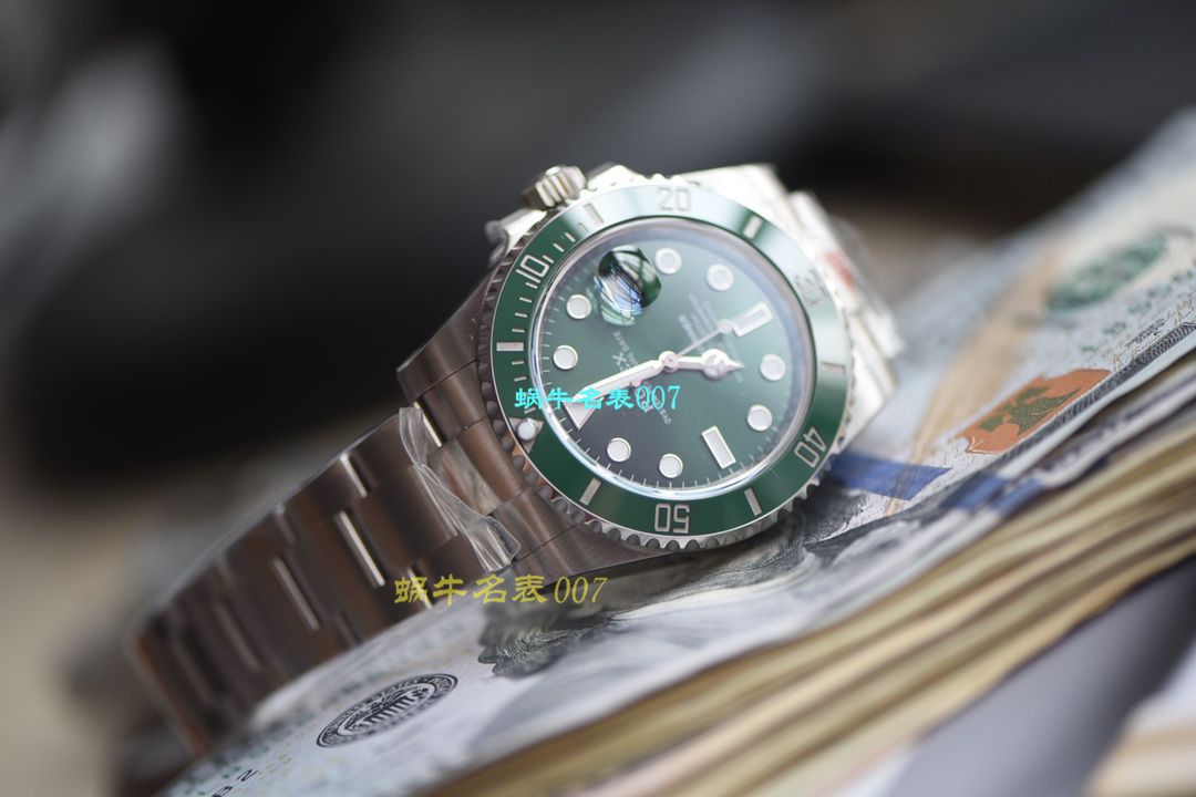 【视频评测最完‎美复刻​Rolex绿水鬼‎SUBN厂V10升​级版】劳力士潜航者型系列116610LV-97200绿盘腕表 / R392