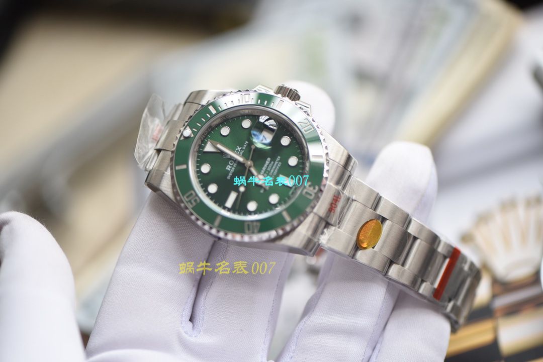 【视频评测最完‎美复刻​Rolex绿水鬼‎SUBN厂V10升​级版】劳力士潜航者型系列116610LV-97200绿盘腕表 