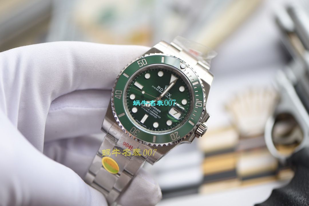 【视频评测最完‎美复刻​Rolex绿水鬼‎SUBN厂V10升​级版】劳力士潜航者型系列116610LV-97200绿盘腕表 / R392