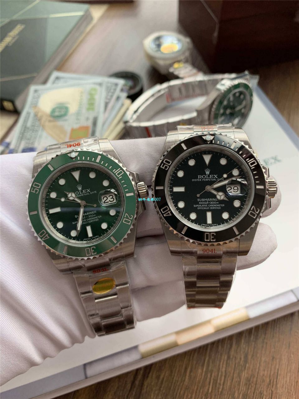 【视频评测最完‎美复刻高仿​Rolex绿水鬼‎SUBN厂V10升​级版】劳力士潜航者型系列116610LV-97200绿盘腕表 / R392