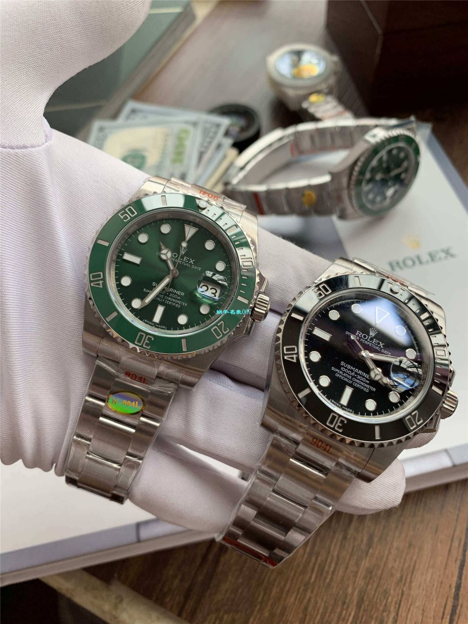 【视频评测最完‎美复刻高仿​Rolex绿水鬼‎SUBN厂V10升​级版】劳力士潜航者型系列116610LV-97200绿盘腕表 / R392