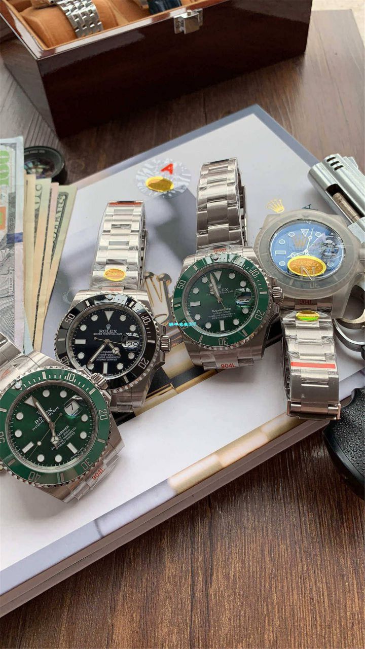 【视频评测最完‎美复刻高仿​Rolex绿水鬼‎SUBN厂V10升​级版】劳力士潜航者型系列116610LV-97200绿盘腕表 / R392