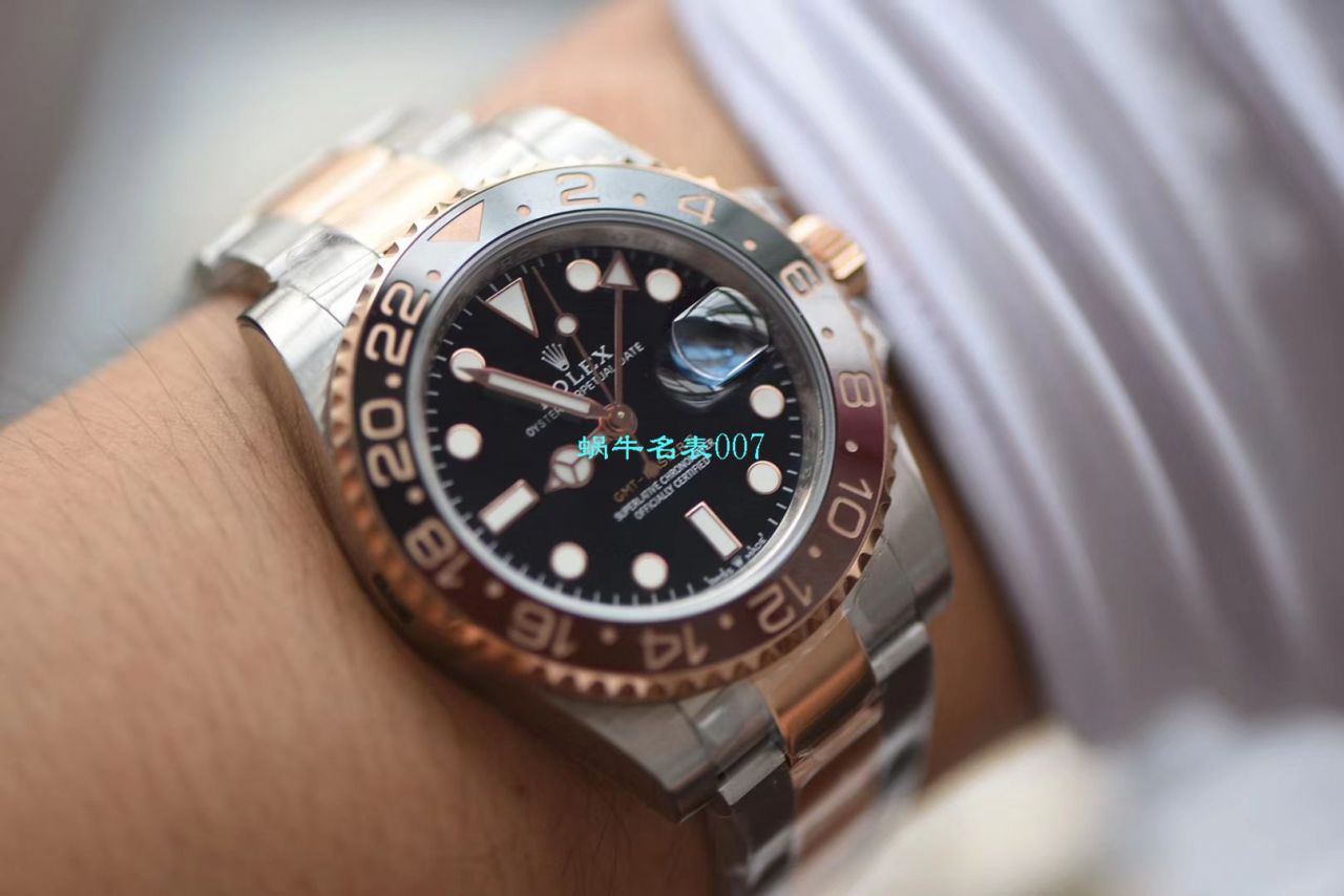 【LF厂Rolex间金沙士圈复刻表】劳力士格林尼治型II系列m126711chnr-0002腕表 / R396