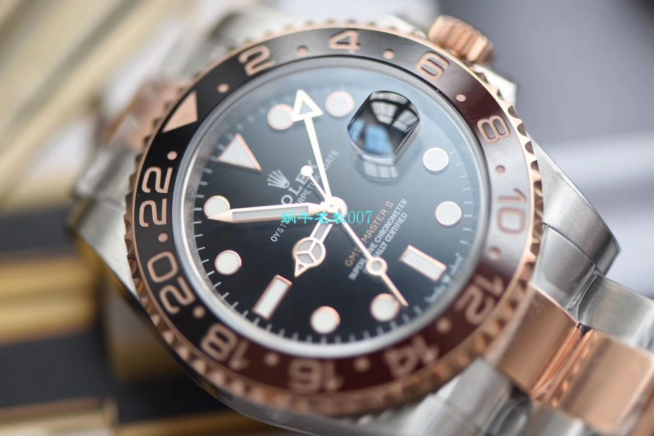 【LF厂Rolex间金沙士圈复刻表】劳力士格林尼治型II系列m126711chnr-0002腕表 