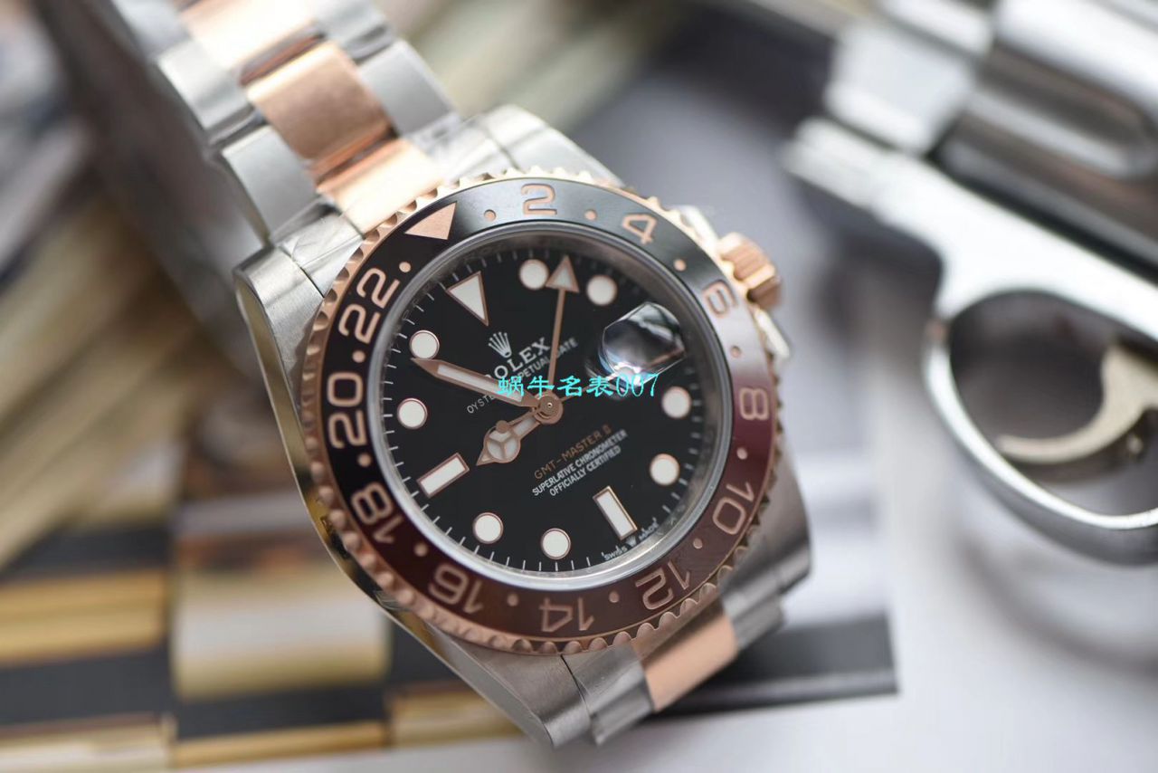 【LF厂Rolex间金沙士圈复刻表】劳力士格林尼治型II系列m126711chnr-0002腕表 / R396