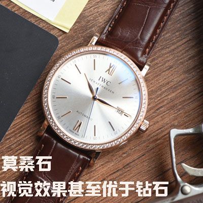 【视频评测V7厂目前全市场最好的复刻高仿“莫桑石”钻圈版本】万国柏涛菲诺系列IW356515，IW356516腕表