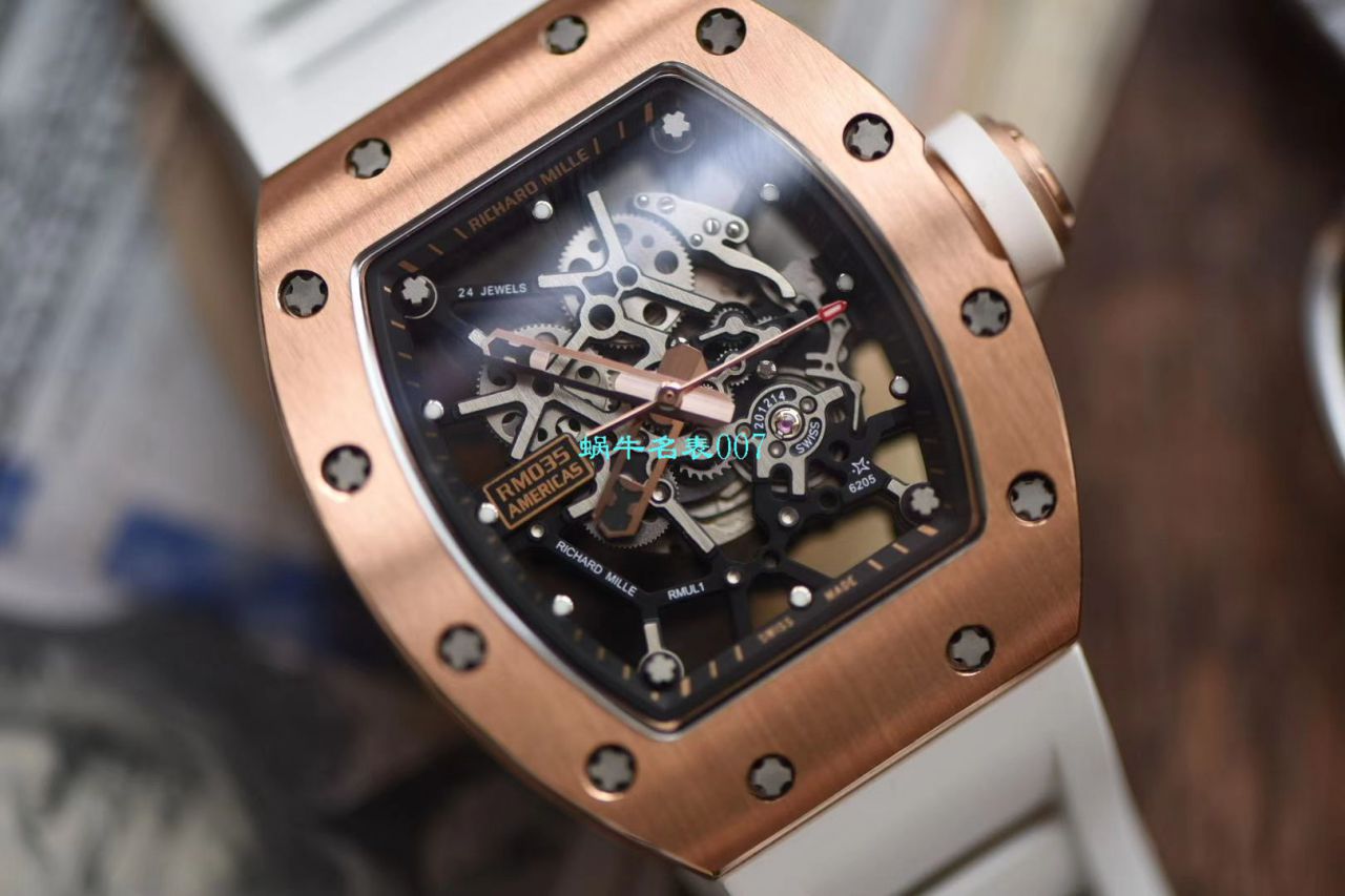 【视频评测KV台湾厂复刻手表】理查德米勒RICHARD MILLE RM 035 Americas ＂美国公牛＂纪念版 / KV035GNIU