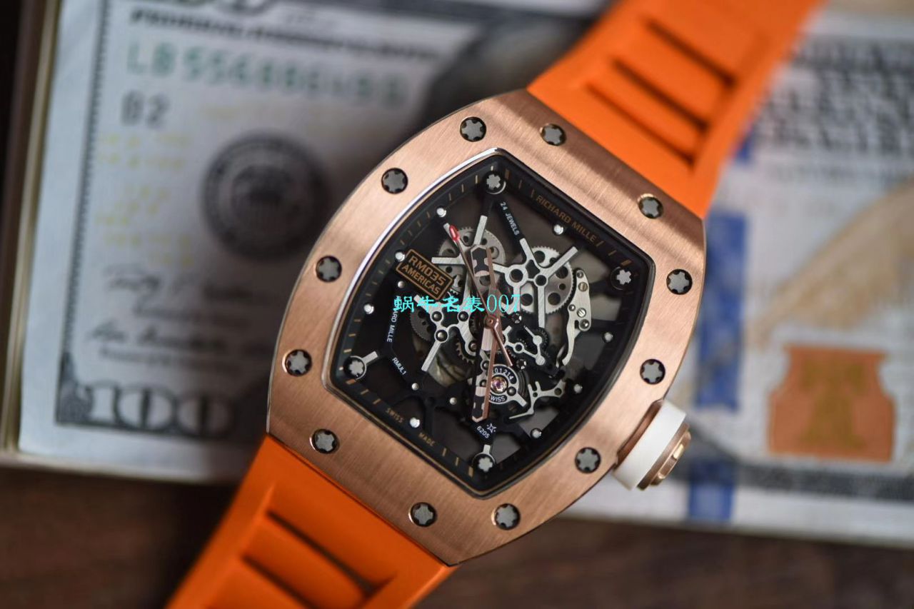 【视频评测KV台湾厂复刻手表】理查德米勒RICHARD MILLE RM 035 Americas ＂美国公牛＂纪念版 / KV035GNIU