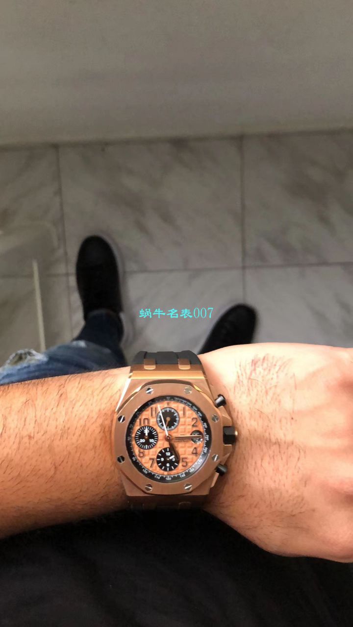 【视频评测JF厂1:1高精仿表】爱彼皇家橡树离岸型系列26470OR.OO.A002CR.01腕表 / APCF002.1