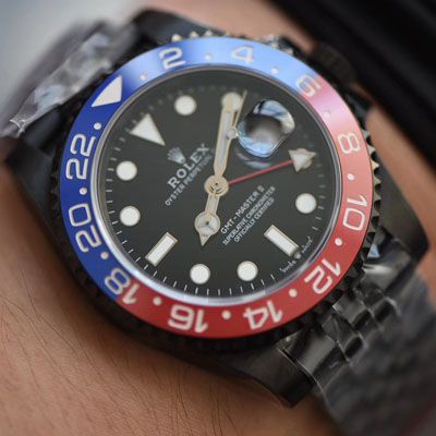 【LF厂超A精手表】Batman定制版劳力士格林尼治可乐圈Rolex GMT-Master II 126710BLRO-0001