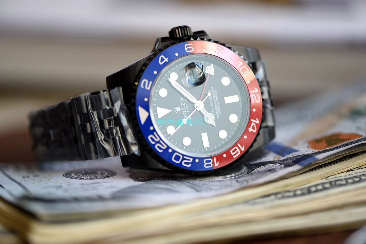 【LF厂超A精手表】Batman定制版劳力士格林尼治可乐圈Rolex GMT-Master II 126710BLRO-0001 