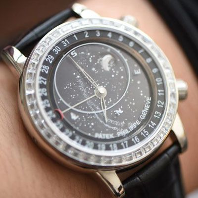 【台湾厂PATEK PHILIPPE 璀璨星空升级版～】百达翡丽超级复杂功能计时系列6104R腕表