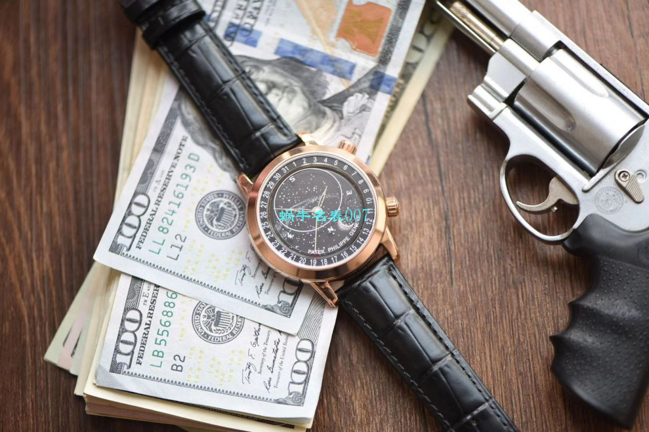 【台湾厂百达翡丽星空多少钱】百达翡丽超级复杂功能计时系列6102R-001腕表 