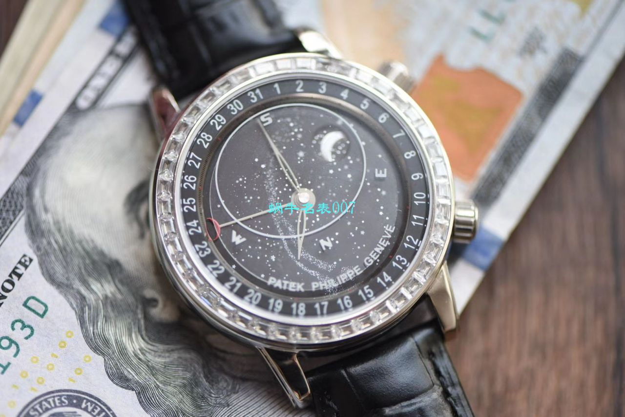 【台湾厂PATEK PHILIPPE 璀璨星空升级版～】百达翡丽超级复刻高仿复杂功能计时系列6104R腕表 / BD251