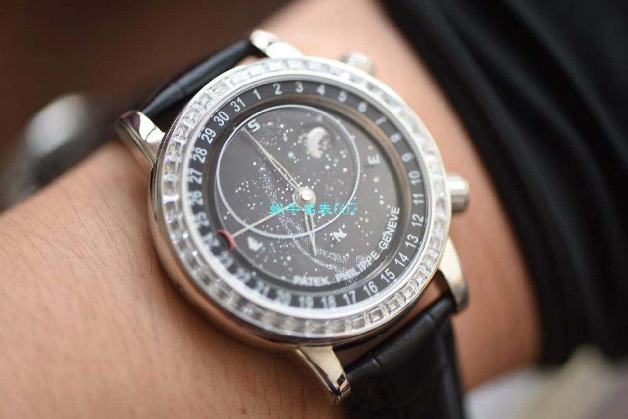 【台湾厂百达翡丽星空多少钱】百达翡丽超级复杂功能计时系列6102R-001腕表 