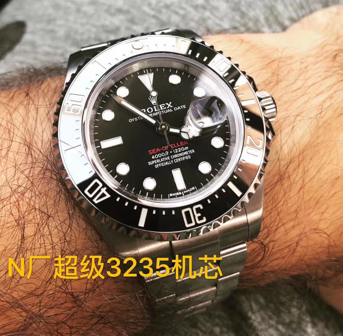 【视频评测N厂最新升级版43毫米单红鬼王】劳力士海使型复刻高仿m126600-0001腕表 / R269