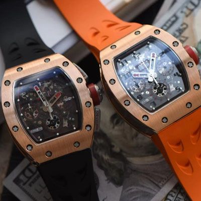 【视频评测台湾KV厂官网】新品复刻手表玫瑰金理查德米勒RM011腕表