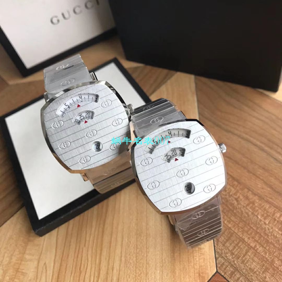 【渠道原单】original Gucci,‌古驰‌新款 Grip‌系列腕表YA157403，YA157401手表 