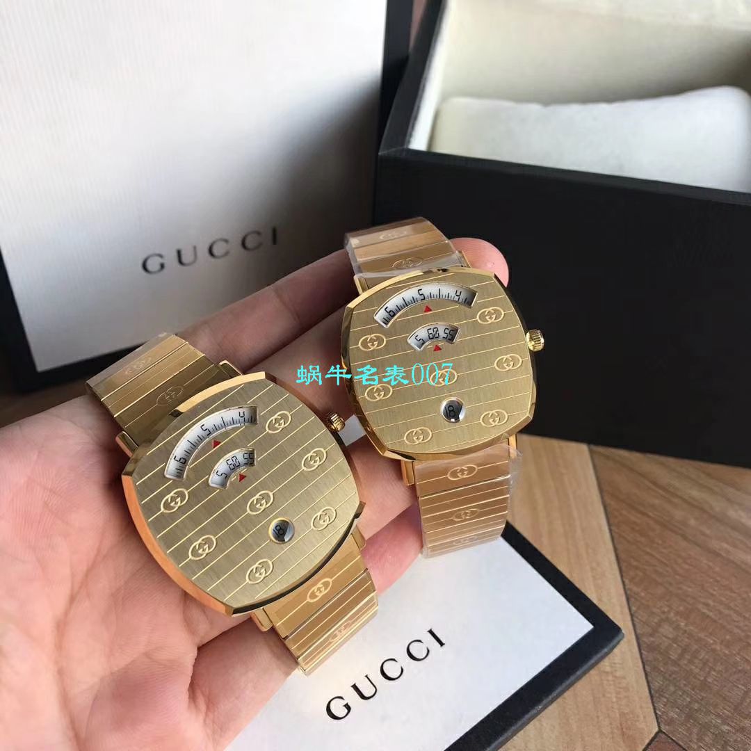 【渠道原单】original Gucci,‌古驰‌新款 Grip‌系列腕表YA157403，YA157401手表 