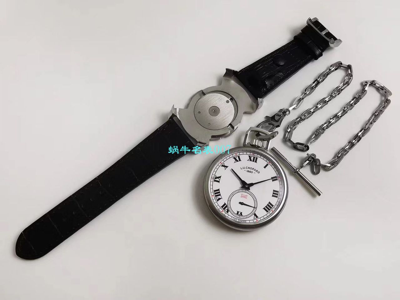 【LUC厂Chopard复刻高仿手表】萧邦L.U.C系列L.U.C THE TRIBUTE系161923-1001腕表‎与‎怀表一‎体腕表 / XB052